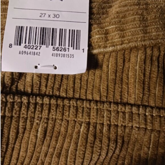 Levi's Low Pro Corduroy Straight Pants Womens 27x30 Irregular Mid-Rise Brown $69 - Picture 6 of 8